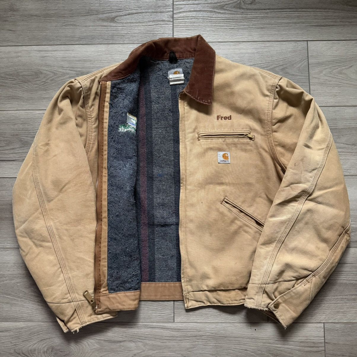 Carhartt vintage j01 BRN carhartt Detroit jacket XL Size US XL / EU 56 / 4 - 1 Thumbnail