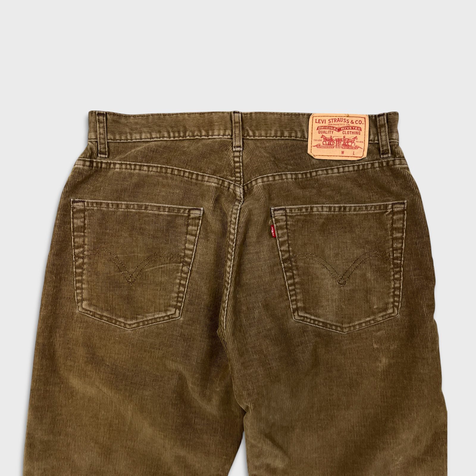 Levi's × Vintage Levi's 569 Pants 34x32 Loose Straight Corduroy Baggy Jeans Size US 34 / EU 50 - 6 Thumbnail