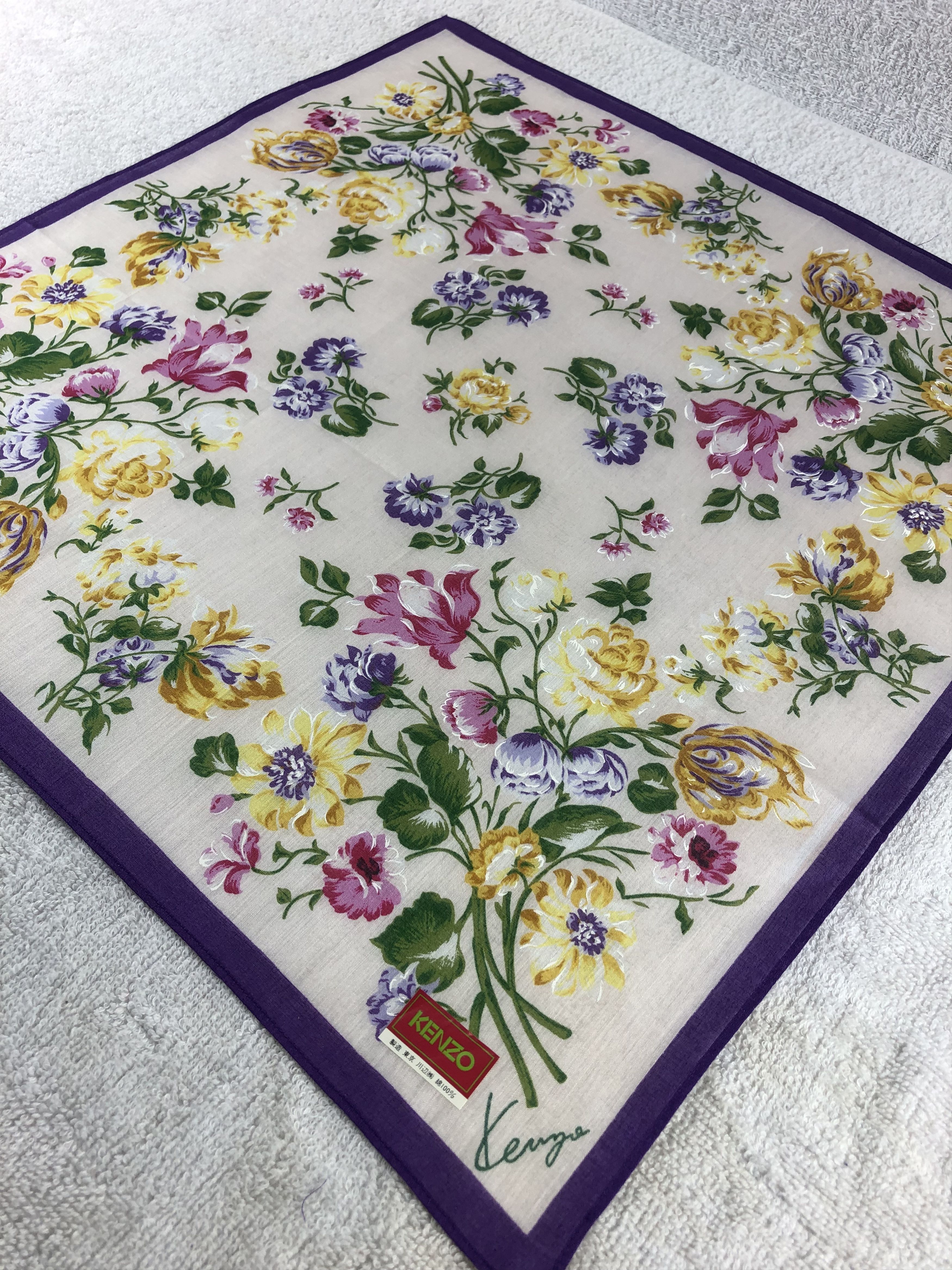Kenzo × Vintage Kenzo Handkerchief / Bandana / Neckerchief Size ONE SIZE - 4 Thumbnail