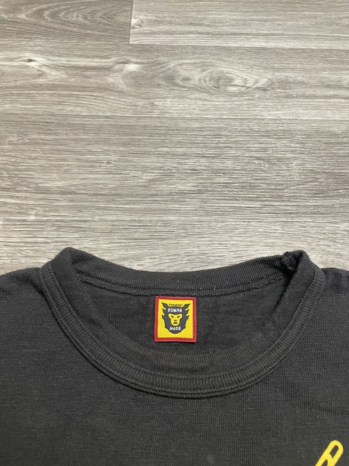 Human Made Human Made Heart Logo T-Shirt Black/Yellow Made In Japan Size US M / EU 48-50 / 2 - 11 Thumbnail