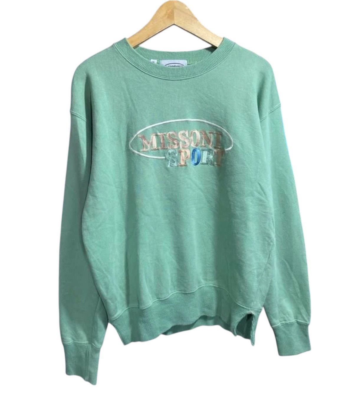 Missoni Missoni Sports Embordier Green Sweater Size US M / EU 48-50 / 2 - 1 Thumbnail