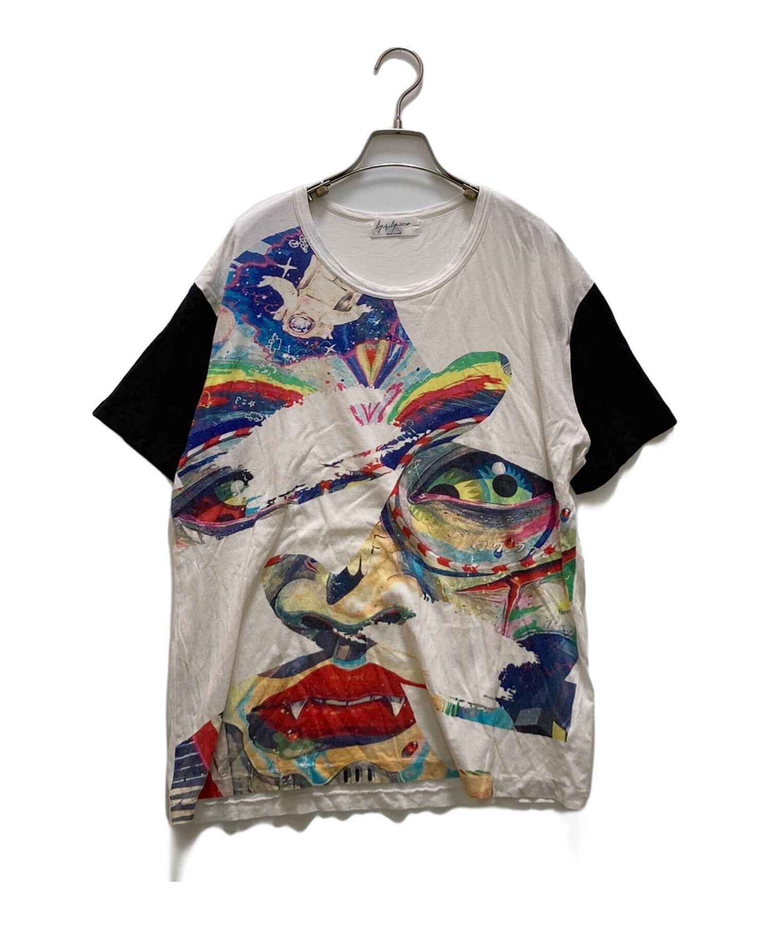 Yohji Yamamoto Yohji Yamamoto Pour Homme Face Design Short Sleeve T-Shirt 3 Size US L / EU 52-54 / 3 - 1 Thumbnail