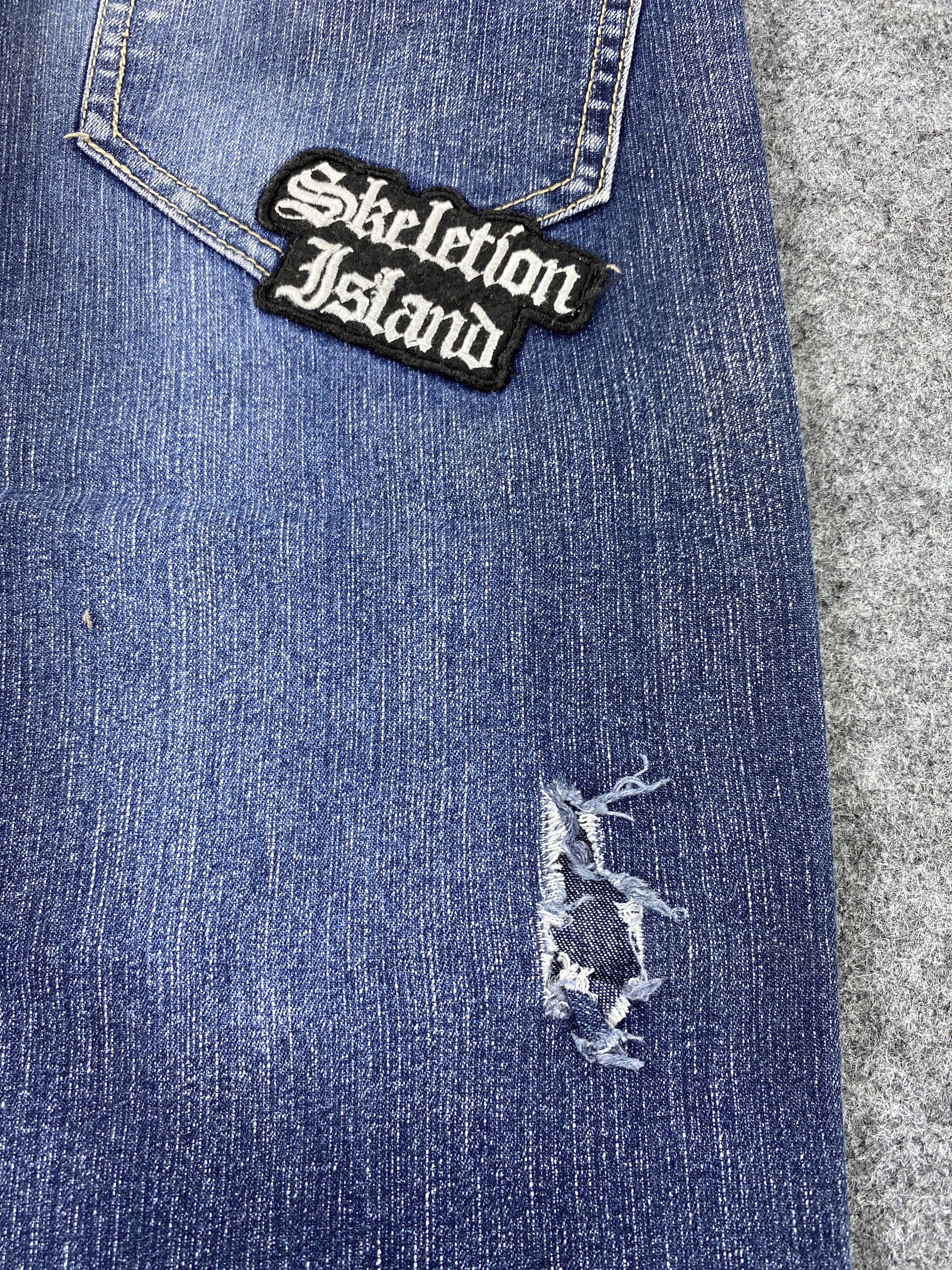 Japanese Brand Flag Stone Blue Wash Jeans - J982 Size US 27 - 13 Thumbnail