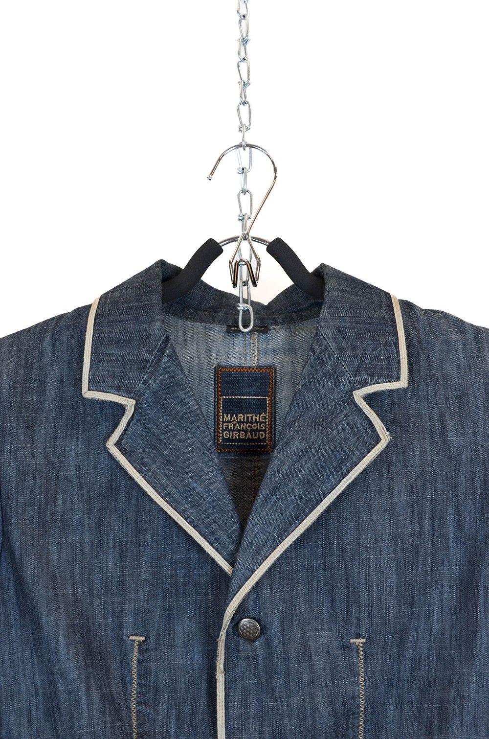 Marithe + Francois Girbaud Girbaud Denim Blazer Made in Italy – IT 42 S-M Size M / US 6-8 / IT 42-44 - 4 Thumbnail