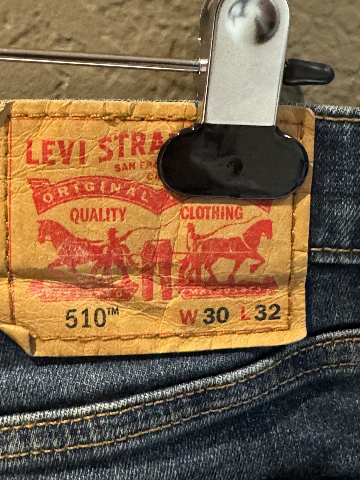 Levi's 2010s Levis 510 Blue Faded Slim Straight Fit Jeans Denim Size US 30 / EU 46 - 4 Thumbnail