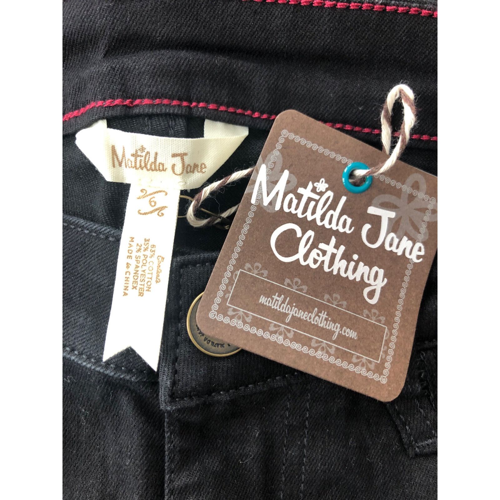 Other Matilda Jane - Women's Black Jeans Size 28" / US 6 / IT 42 - 8 Thumbnail