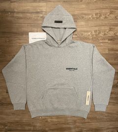 FEAR OF GOD Essentials Chest Logo Hoodie Sycamore