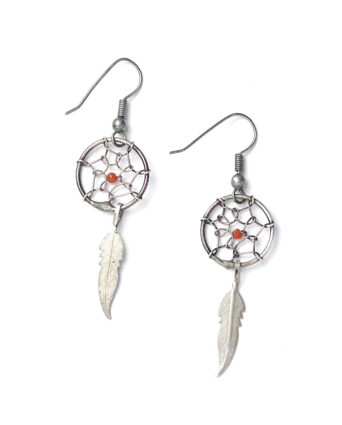 Native 2000S JAPANESE MADE FEATHER CHARM DREAMCATCHER EARRINGS Size ONE SIZE - 1 Thumbnail