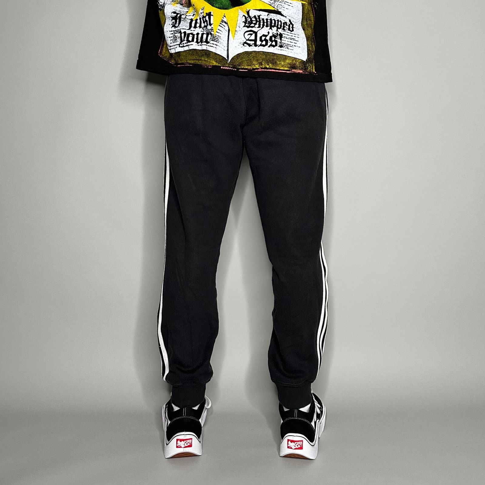 Adidas Vintage Y2K Adidas Joggers Mens S Relaxed Black Sweatpants Size US 30 / EU 46 - 3 Thumbnail