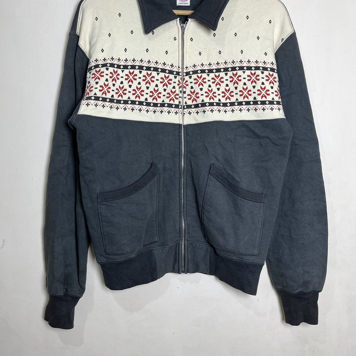 The Flat Head The Flat Head Union Made Zip Up Sweater Jacket Size US L / EU 52-54 / 3 - 3 Thumbnail