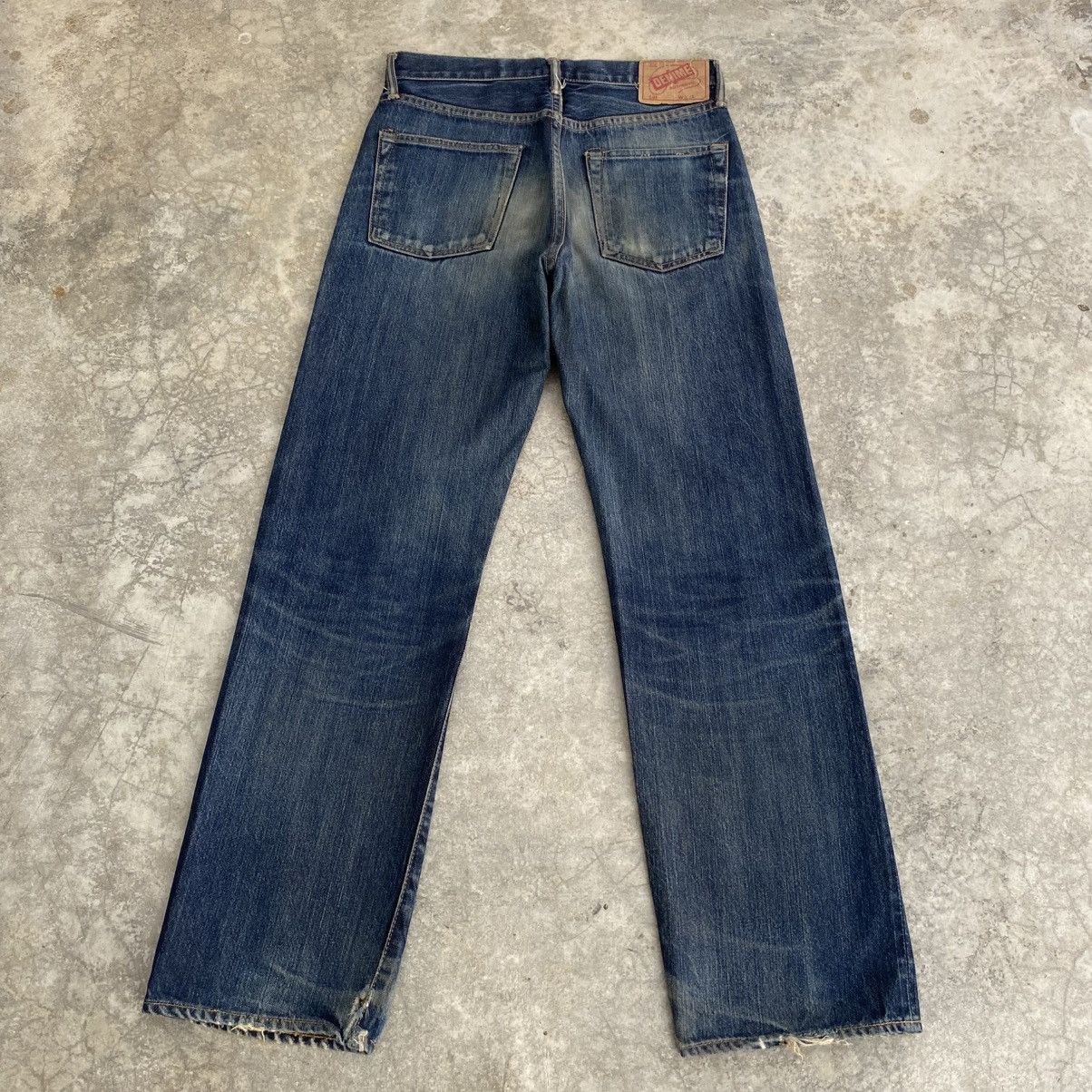 Denime Vintage Denime Japan Faded Blue Distressed Selvedge Jeans Size US 29 - 9 Thumbnail
