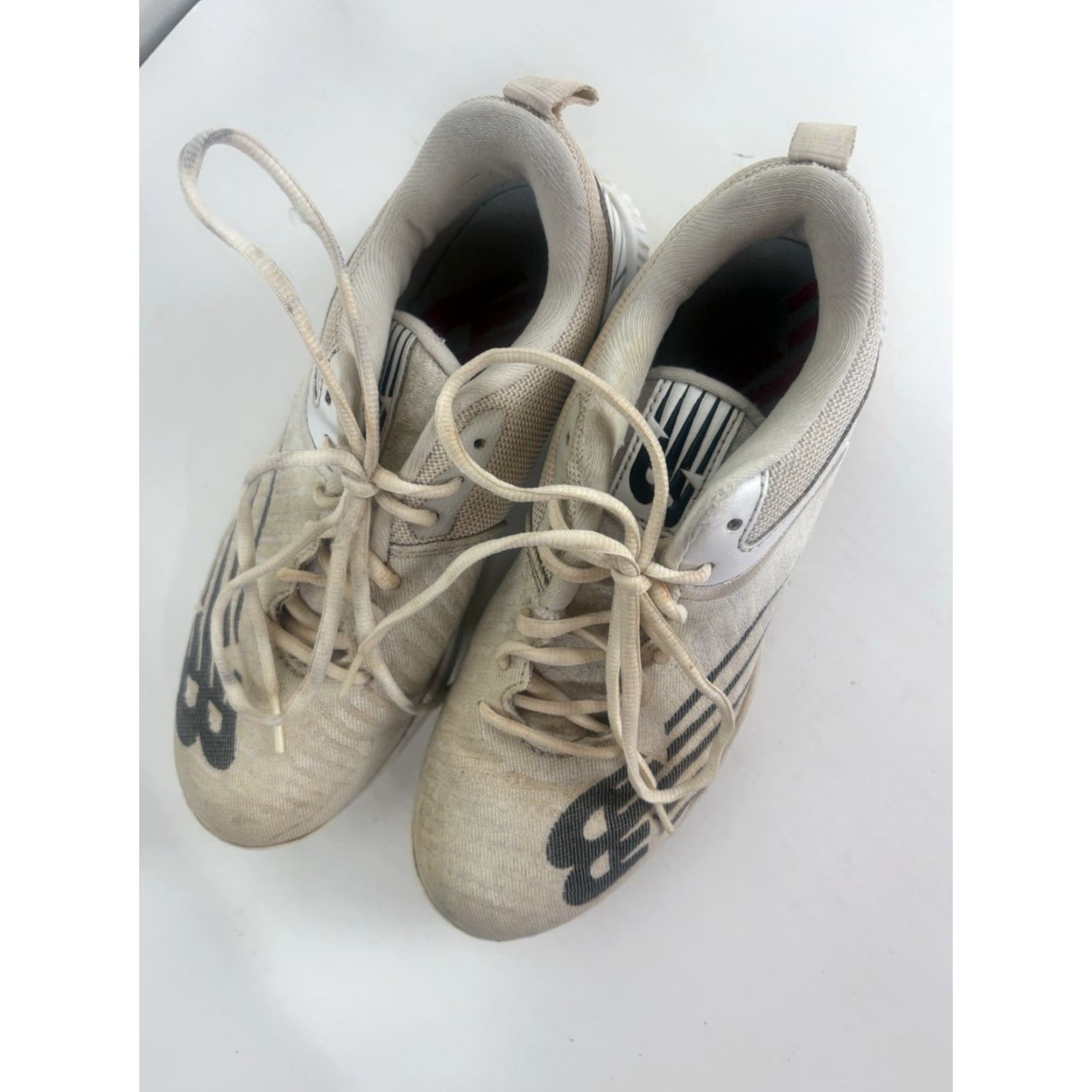 New Balance New Balance Men's Cleated Sneakers Athletic Baseball Football Track & Field Size 7 Beige Size US 7 / EU 40 - 2 Thumbnail