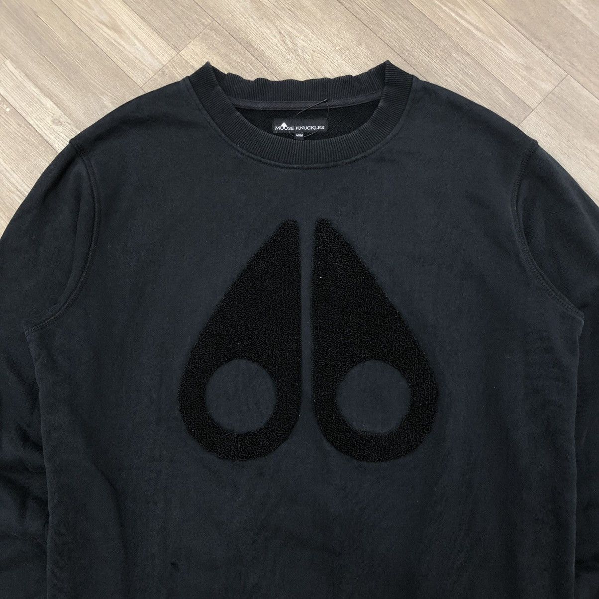 Moose Knuckles Vintage Mouse Knuckles Spellout Big Logo Towel Sweatshirt Size US M / EU 48-50 / 2 - 2 Thumbnail