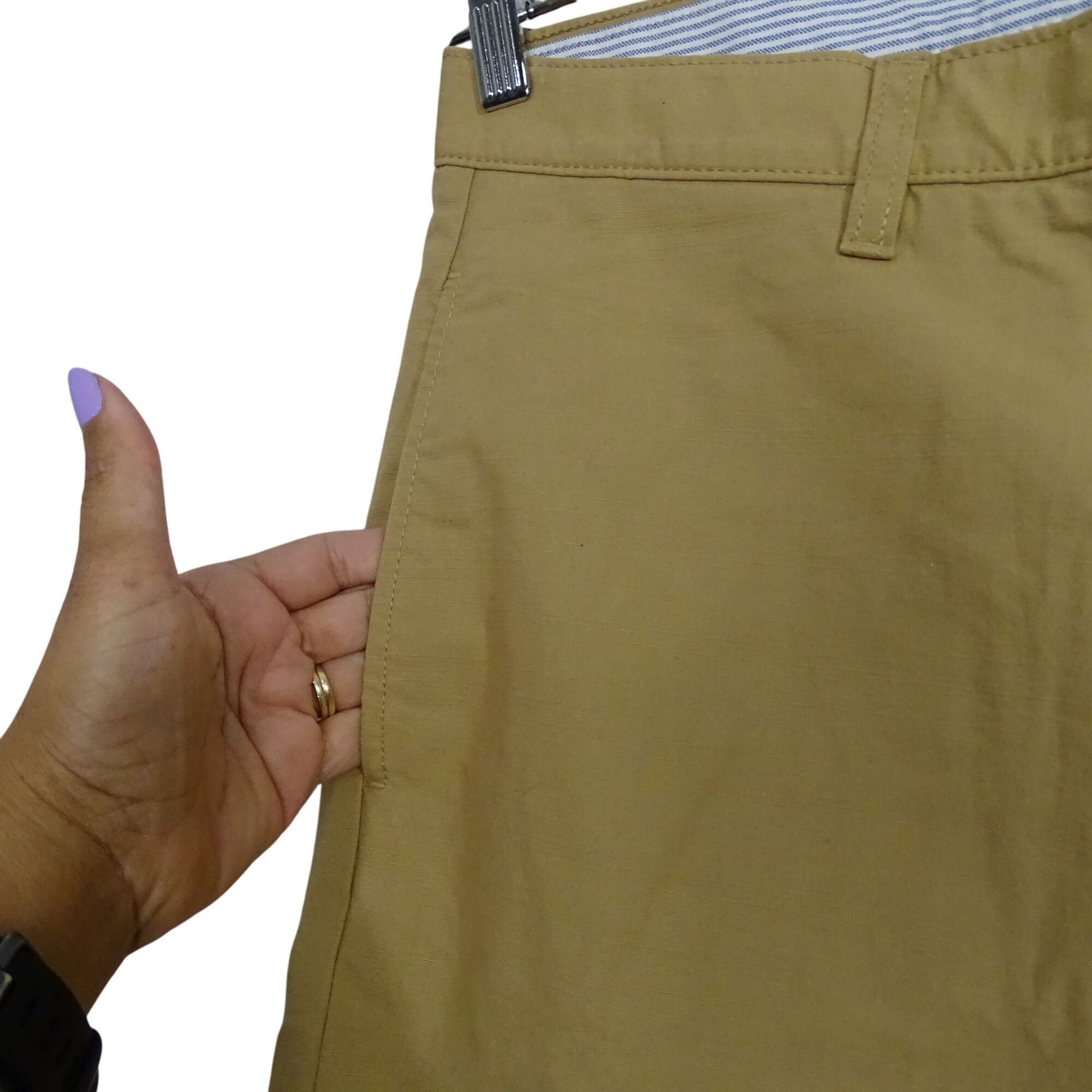 Tommy Hilfiger Tommy Hilfiger Khaki Chinos Pants Men Size 34 x 34 Cuffed Size US 34 / EU 50 - 3 Thumbnail
