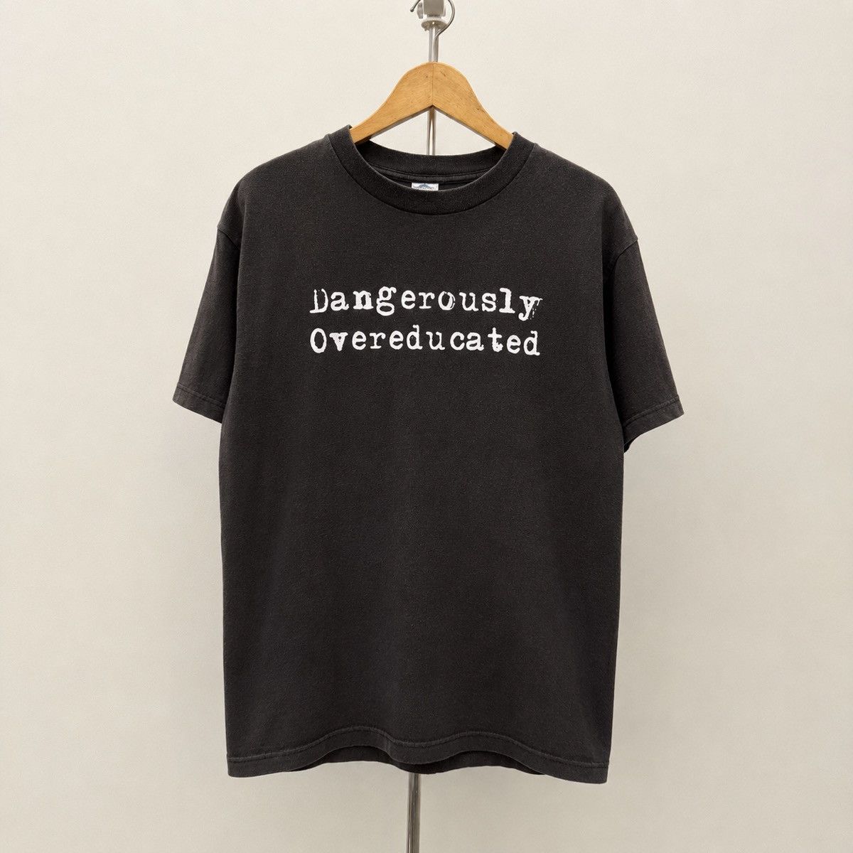 Vintage Novelty Dangerously Overeducated trashed faded distressed Size US M / EU 48-50 / 2 - 1 Thumbnail