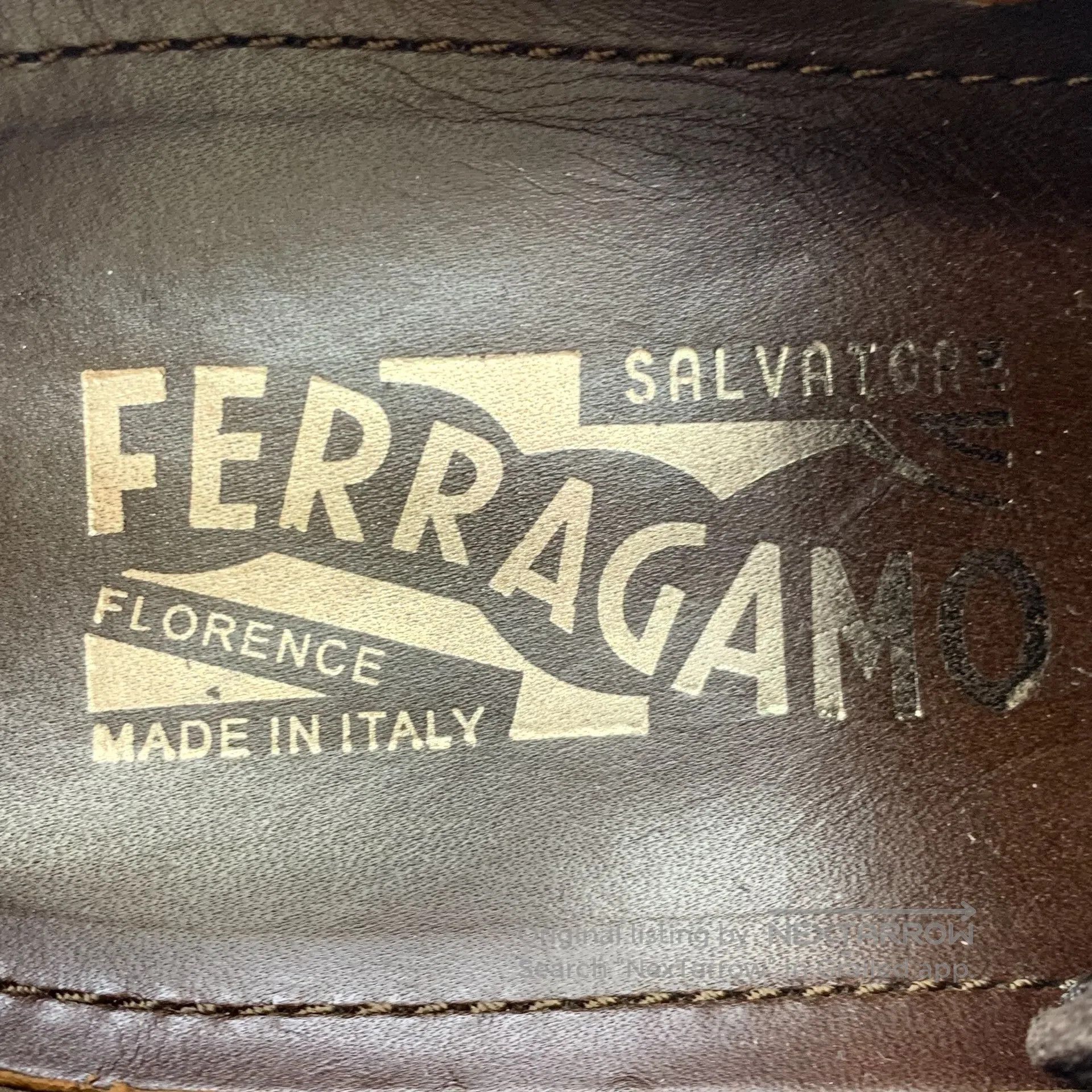 Salvatore Ferragamo Salvatore Ferragamo Dark brown woven laced casual flat loa Size US 7 / EU 40 - 7 Thumbnail