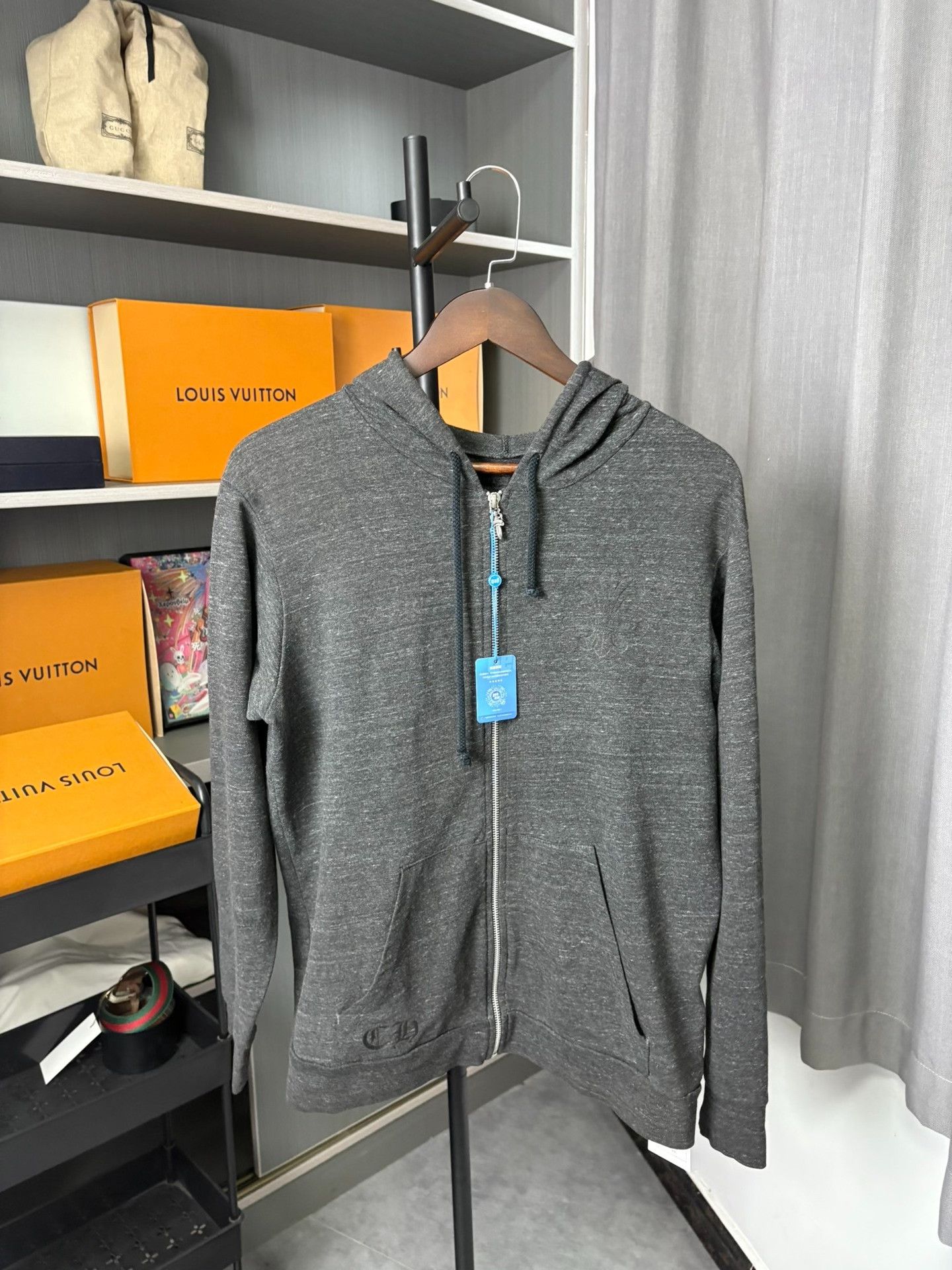Chrome Hearts Chrome Hearts Gray Hoodie L Men Size US L / EU 52-54 / 3 - 1 Thumbnail