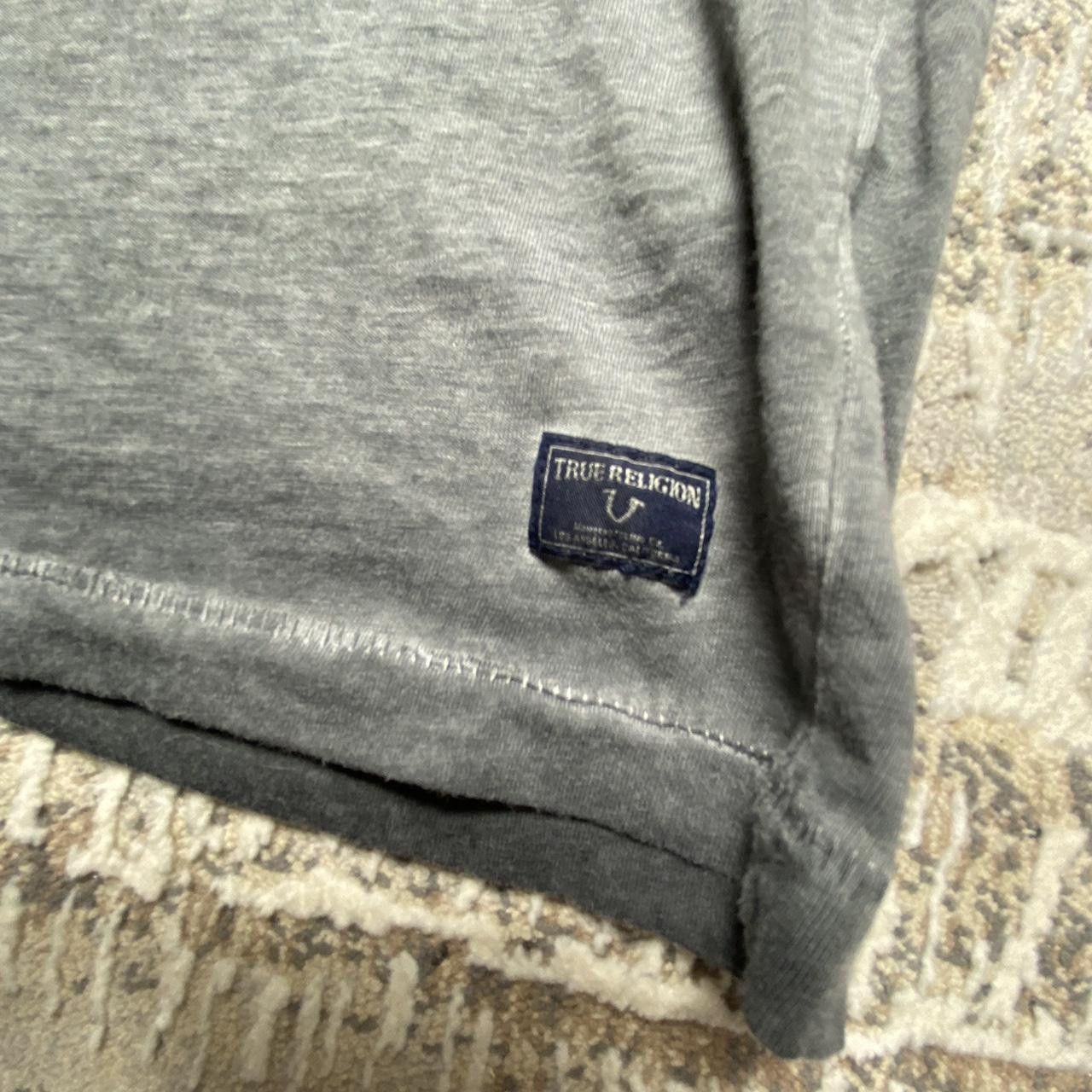 True Religion Vintage True Religion Distressed Skull Tee Grey XXL Size US XXL / EU 58 / 5 - 4 Thumbnail