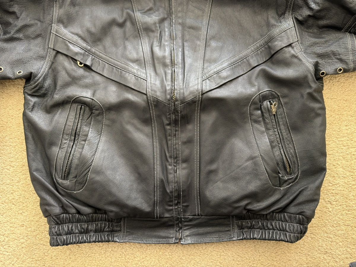 Vintage 90s Ash Creek Vintage Leather Jacket Black Size US L / EU 52-54 / 3 - 4 Thumbnail