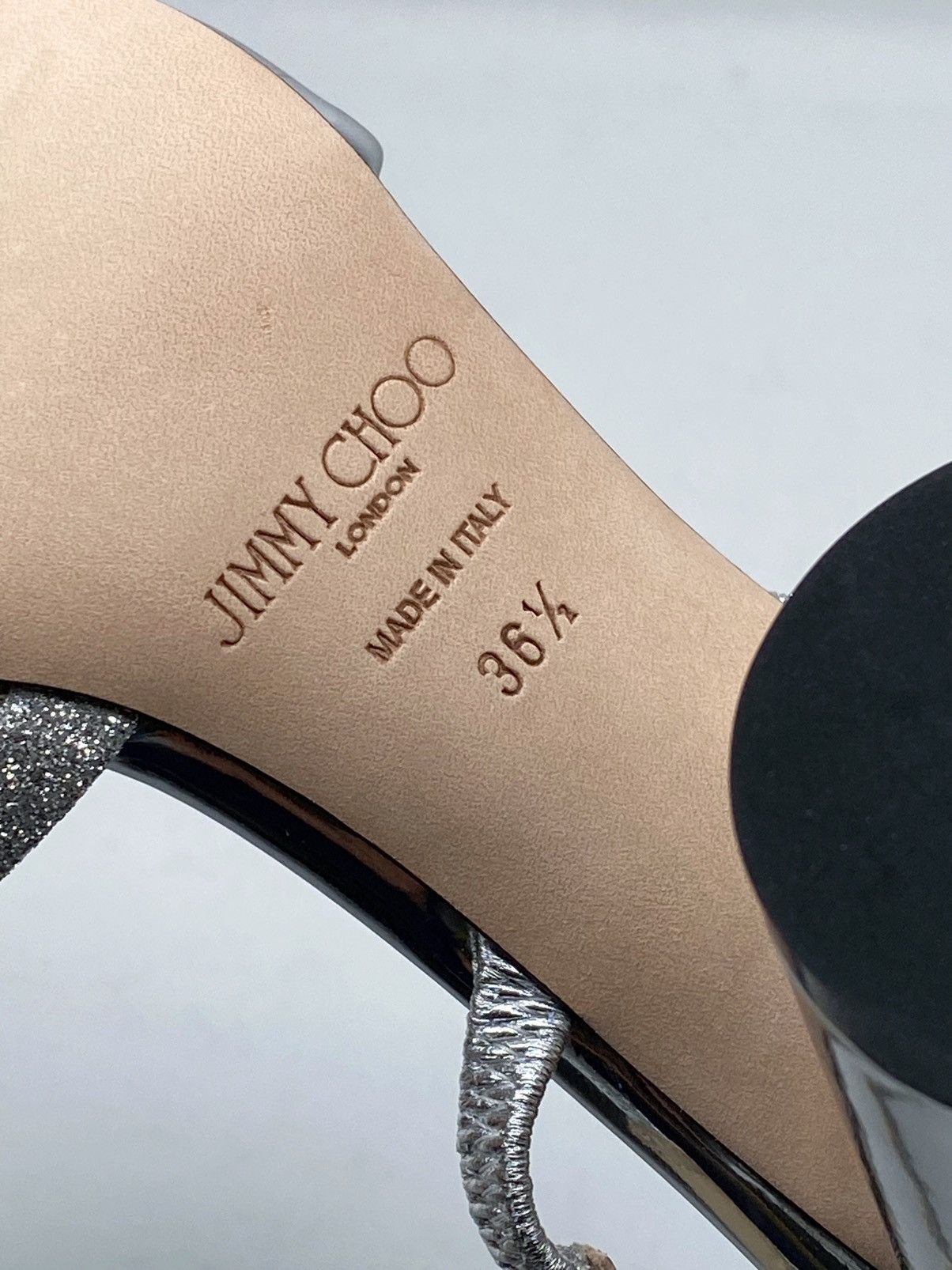 Jimmy Choo Jimmy Choo Metallic Leather Slingback Sandals size 36.5 Size US 6.5 / IT 36.5 - 12 Thumbnail