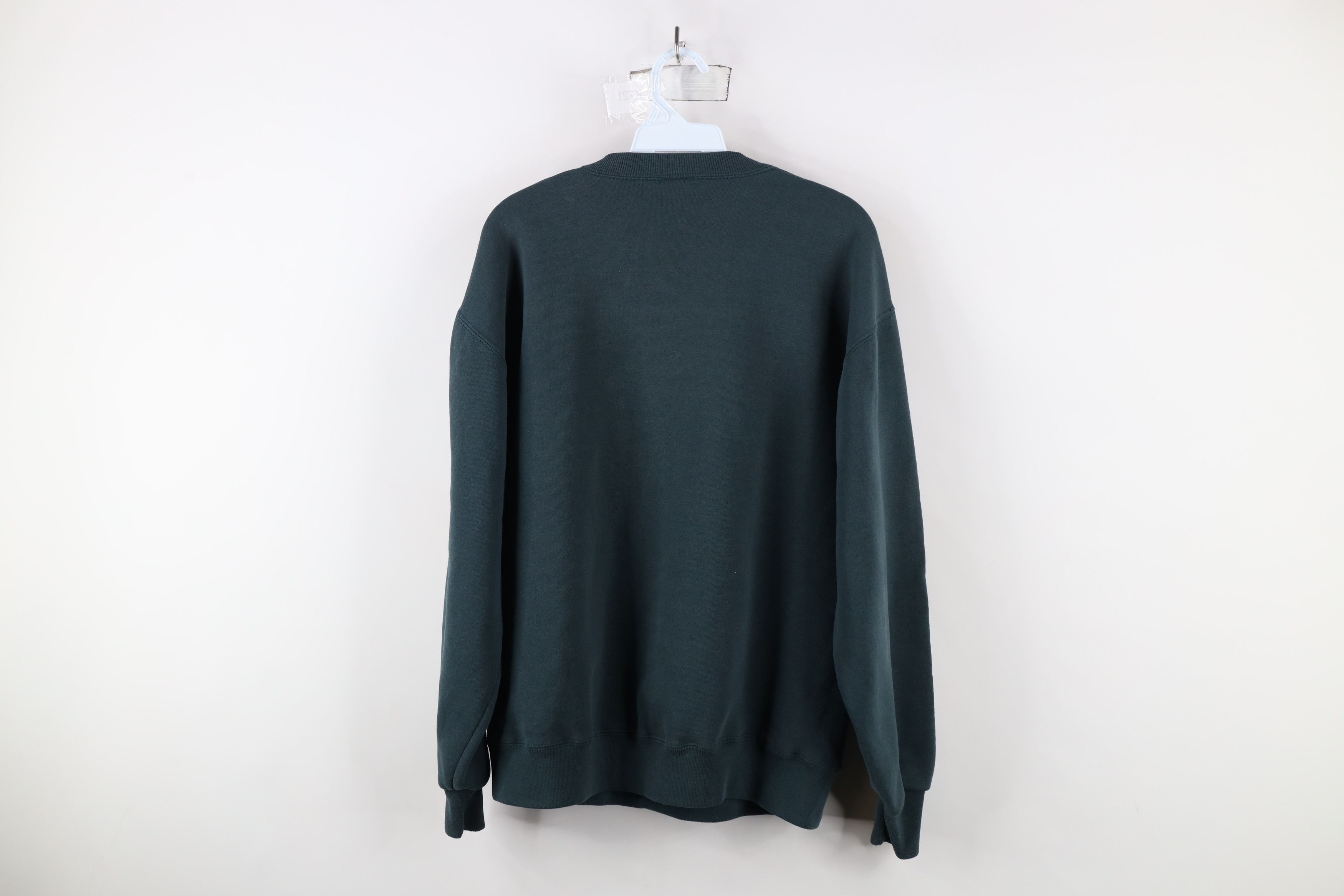 Russell Athletic × Vintage Vintage 90s Russell Athletic Crewneck Sweatshirt Green USA Size US L / EU 52-54 / 3 - 9 Thumbnail
