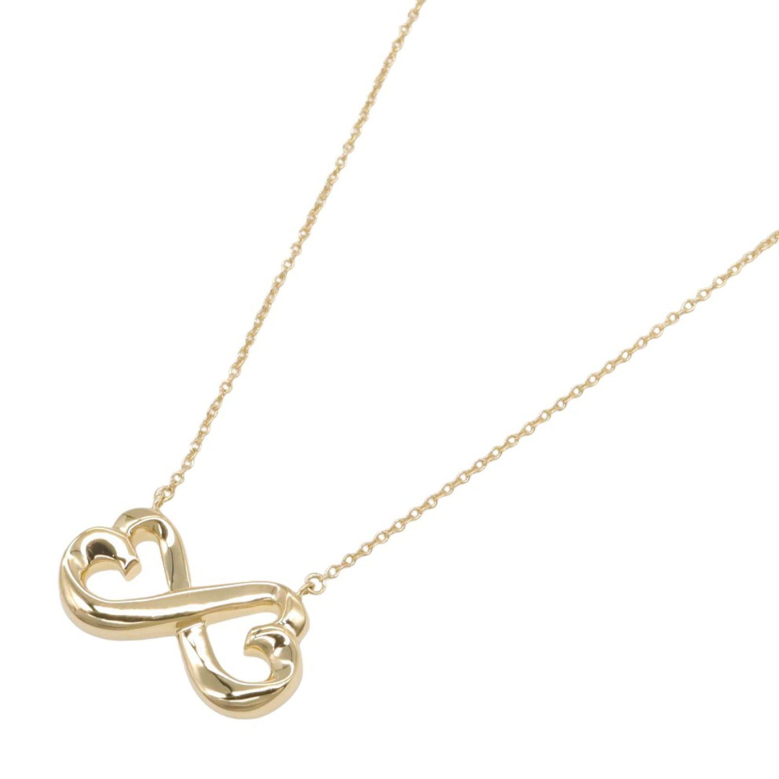 Tiffany & Co. Tiffany Co Double Loving Heart Necklace K18 (Yellow Gold) Gold Size ONE SIZE - 1 Thumbnail
