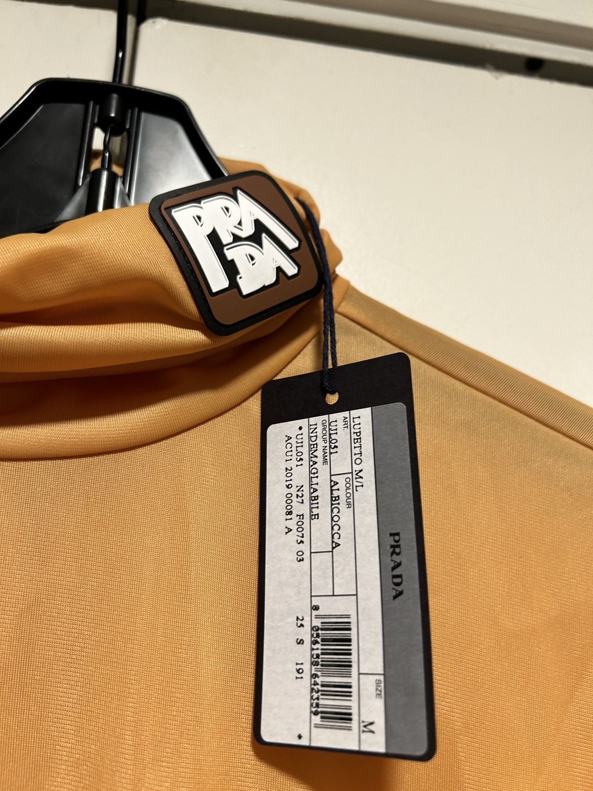 Prada Prada 2019 jersey pocket turtleneck beige size medium Size US M / EU 48-50 / 2 - 2 Thumbnail