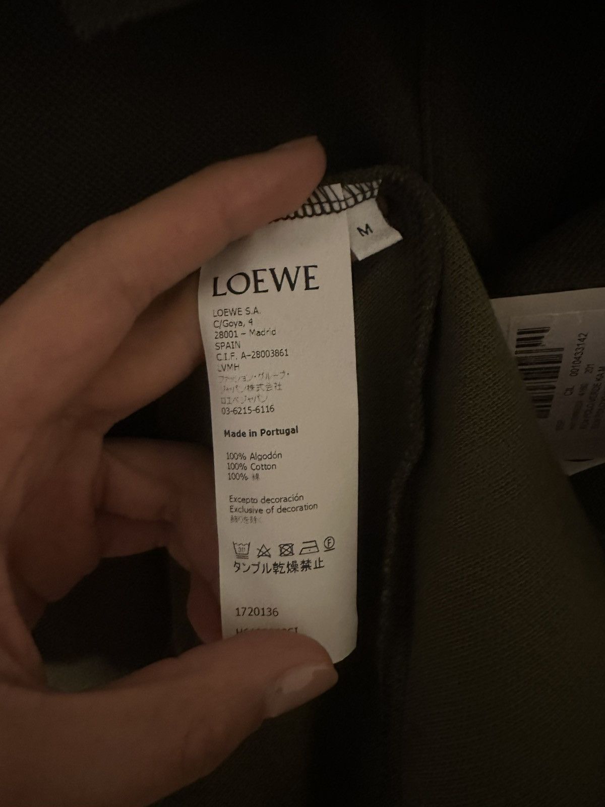 Loewe Loewe - Olive Green Polo Size US M / EU 48-50 / 2 - 4 Thumbnail
