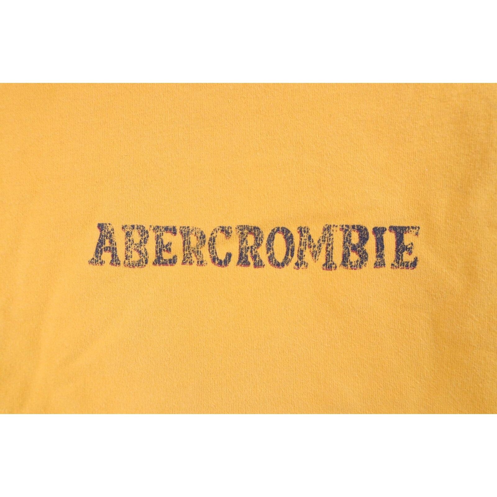 Abercrombie & Fitch × Vintage Vintage 90s Abercrombie & Fitch Distressed Spell Out T-Shirt Size US XL / EU 56 / 4 - 4 Thumbnail