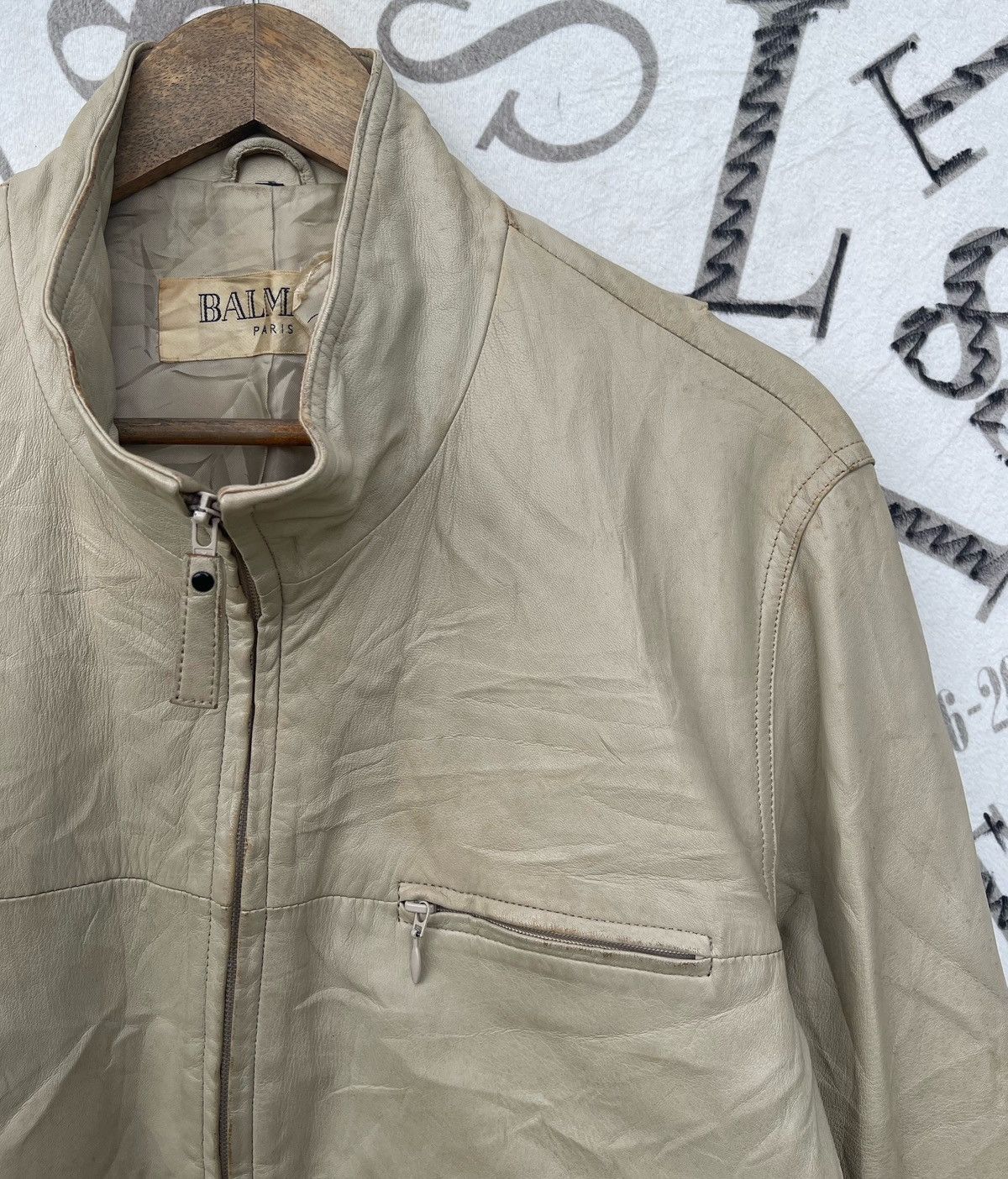 Balmain 🔥 BALMAIN PARIS SHEEPSKIN LEATHER JACKET Size US M / EU 48-50 / 2 - 6 Thumbnail