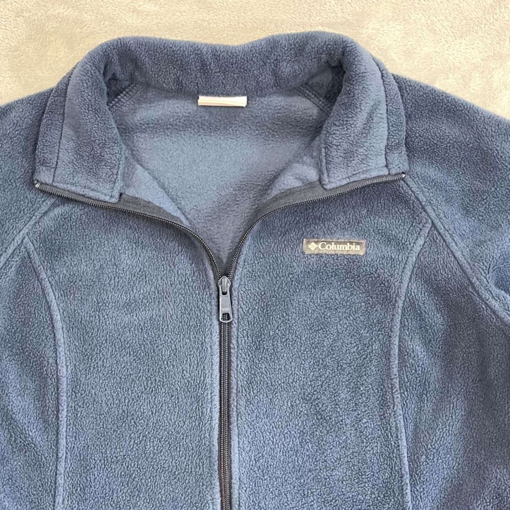 Vintage Columbia Fleece Jacket Blue Full Zip Long Sleeve Women's L Jacket Size L / US 10 / IT 46 - 3 Thumbnail