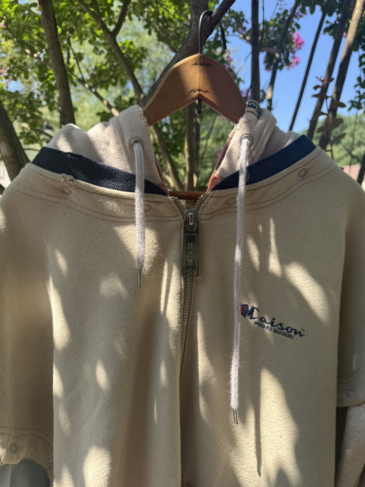 Maison MIHARA YASUHIRO Snap Off Big Zipper Hoodie Size US XL / EU 56 / 4 - 6 Thumbnail