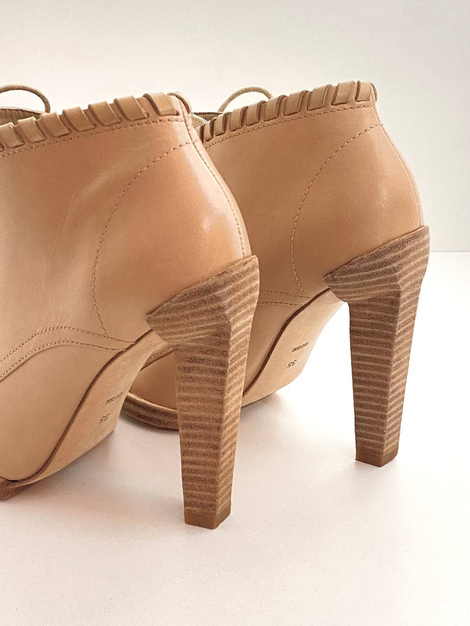 Alexander Wang Alexander Wang Sofi Lace Up Leather Tan Ankle Boots Shoes Size US 5 / IT 35 - 8 Thumbnail