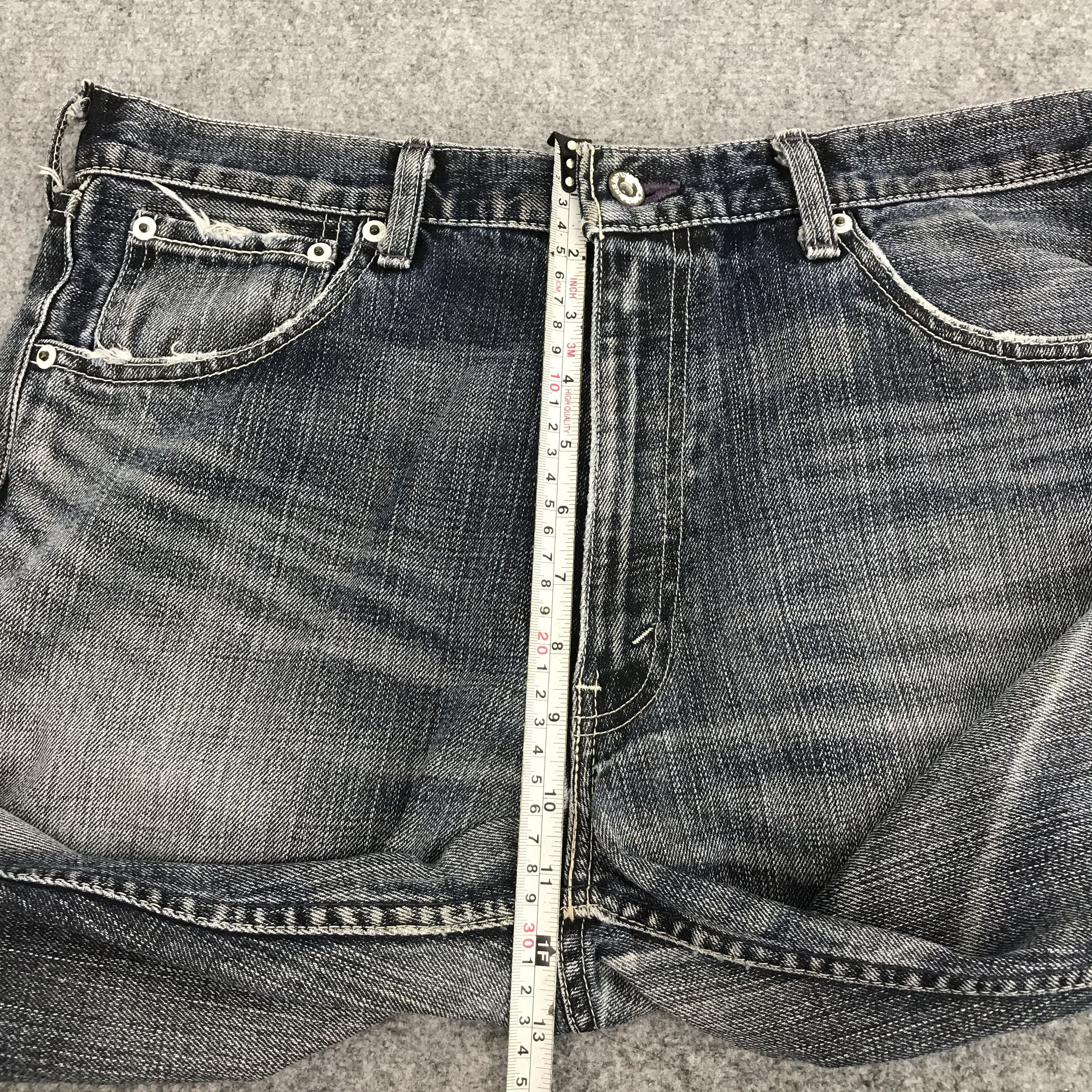 Japanese Brand × Levi's LEVI'S JAPAN DISTRESSED BLACK FADED JEANS Size US 33 - 10 Thumbnail