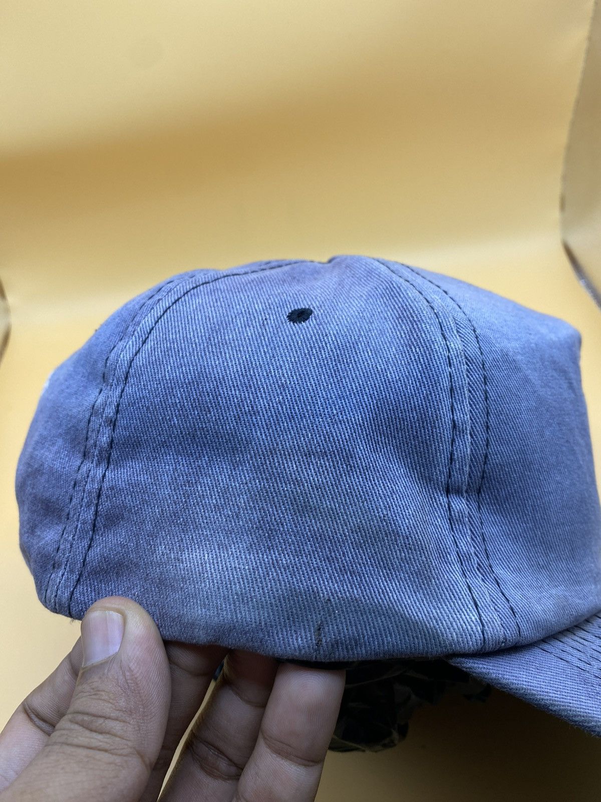 Fashion Victim 1990s FASHION VICTIM “GET A JOB” SKULL DISTRESSED FADED CAP Size ONE SIZE - 7 Thumbnail