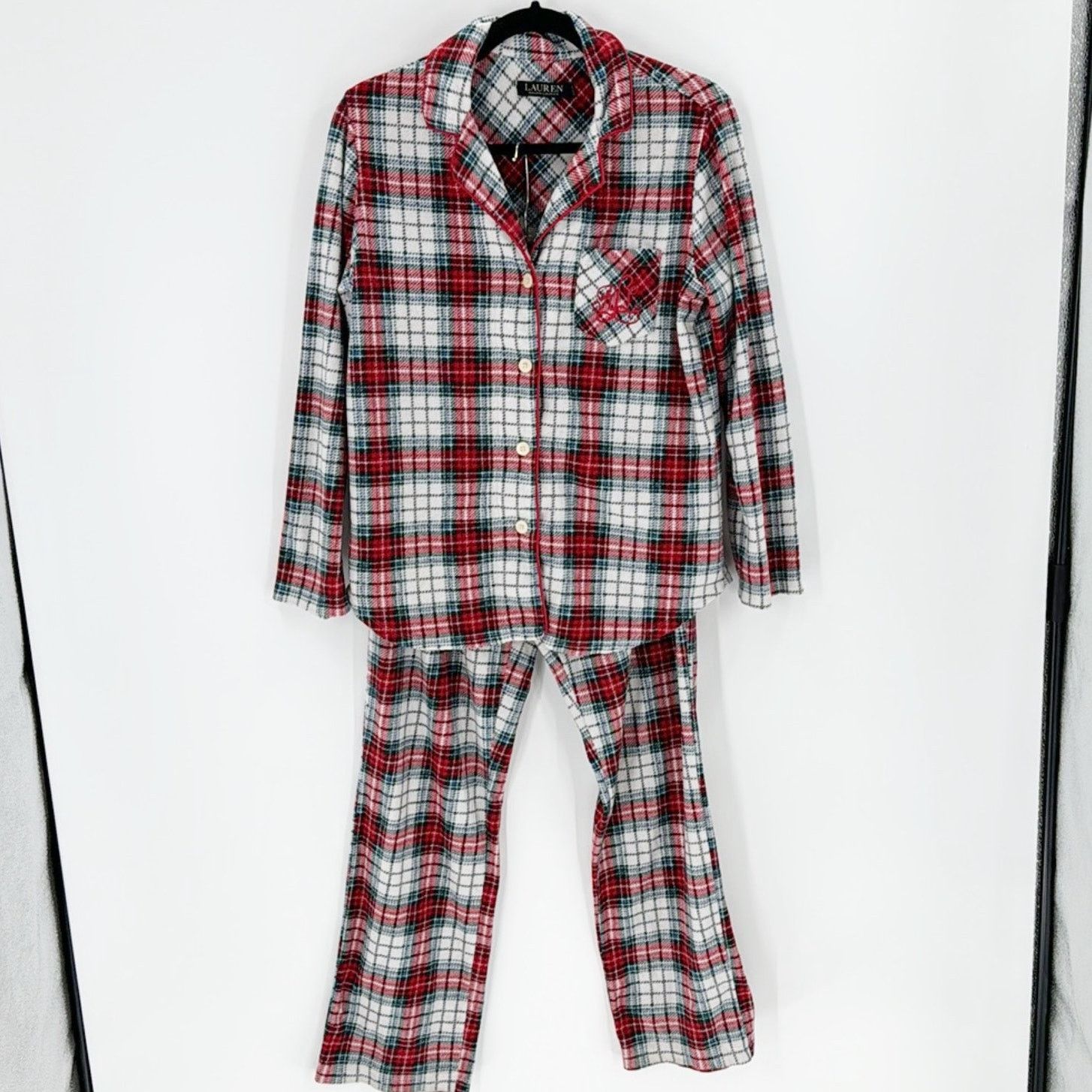 Lauren Ralph Lauren Lauren Ralph Lauren 2-Pc. Fleece Pajamas Set, Plaid classic Size S / US 4 / IT 40 - 1 Thumbnail
