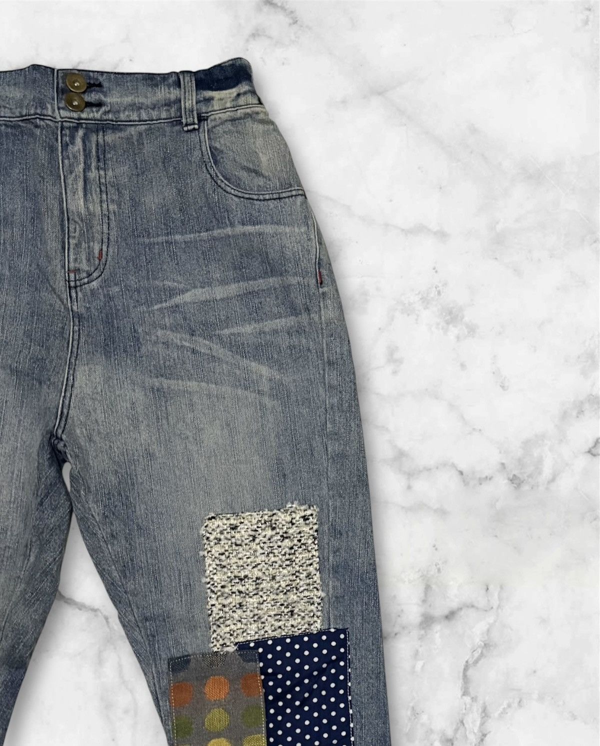 Vintage Somari Streetwear Pant Distressed Denim Size US 28 / EU 44 - 5 Thumbnail