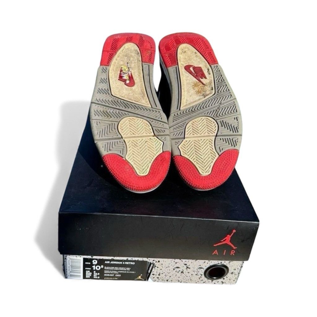 Jordan Brand Nike Air Jordan 4 Retro Bred 4s Size 9 Og all Size US 9 / EU 42 - 8 Thumbnail