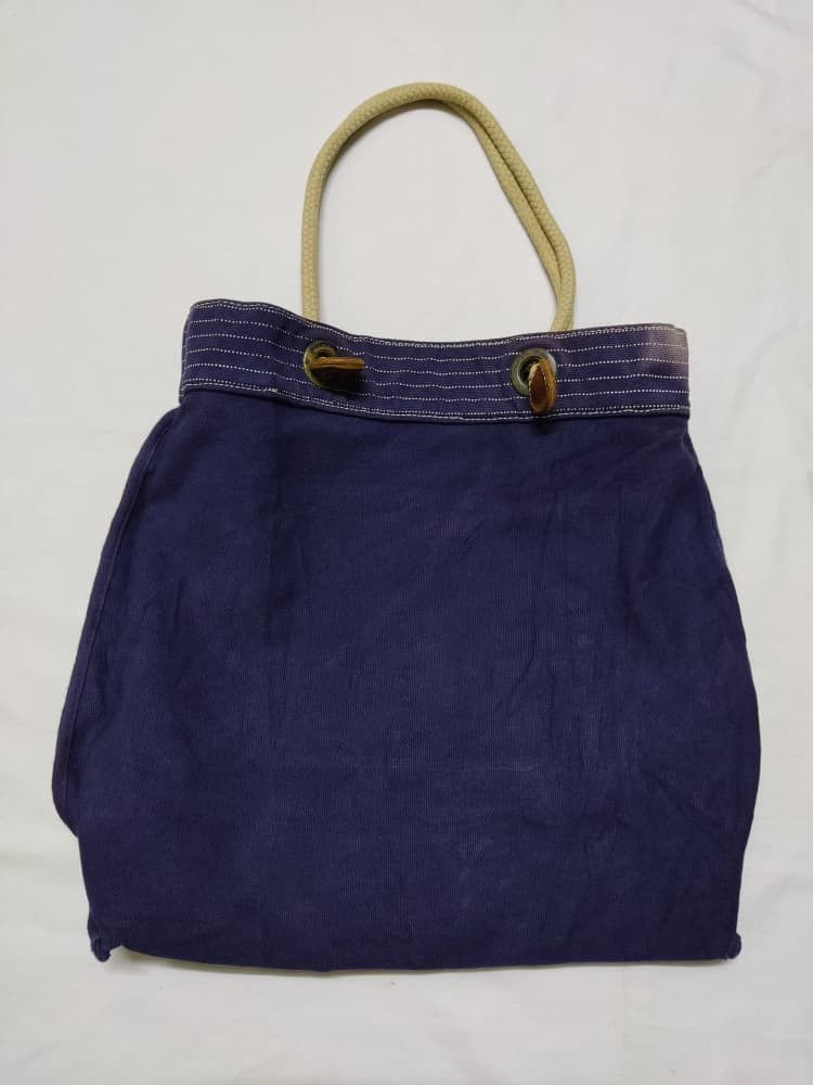RRL Ralph Lauren Vintage RRL Double RL Wabash Stripe Letter Print Tote Bag Size ONE SIZE - 11 Thumbnail