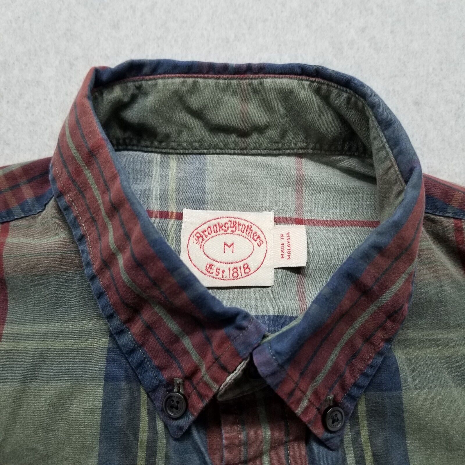 Brooks Brothers Brooks Brothers Shirt Plaid Button Up Long Sleeve Pocket Size US M / EU 48-50 / 2 - 8 Thumbnail