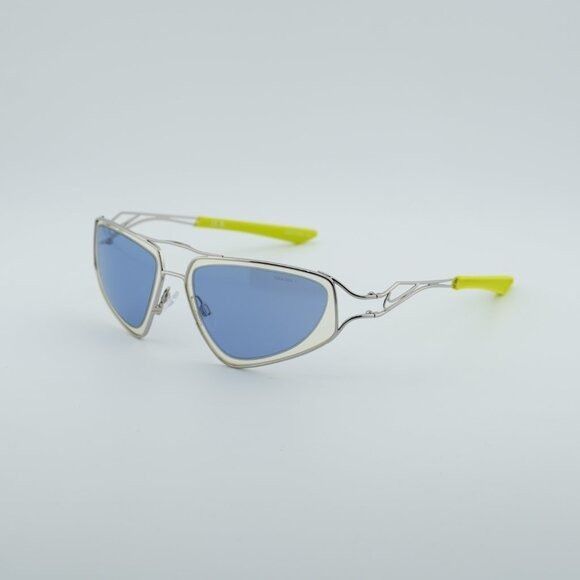 Nike NIKE VEIL EV24048 041 Sunglasses Silver Geometric Frame Size ONE SIZE - 1 Thumbnail