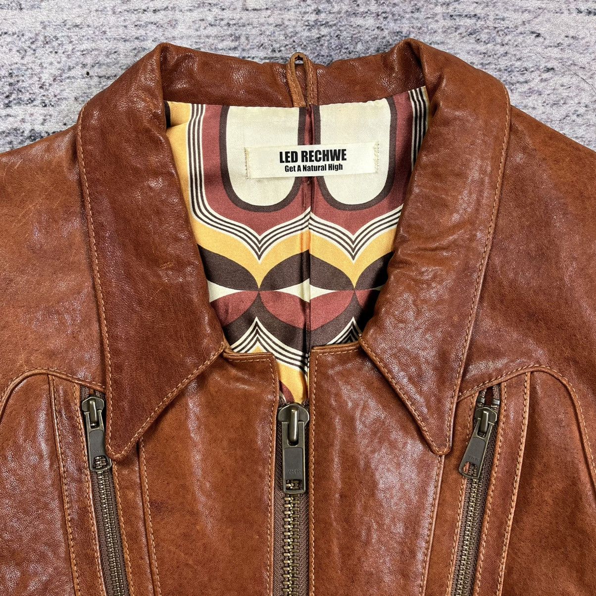Le Grande Bleu (L.G.B.) Led Rechwe multi pocket leather jacket vkei style Size US M / EU 48-50 / 2 - 8 Thumbnail