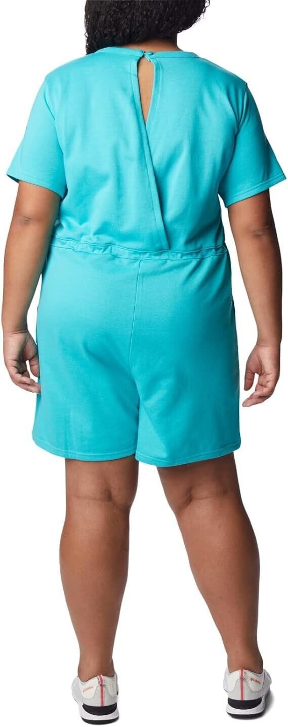Columbia Columbia AW7503 Trek French Terry Romper Bright Aqua ( 2X ) Size 36" / US 14 / IT 50 - 2 Thumbnail