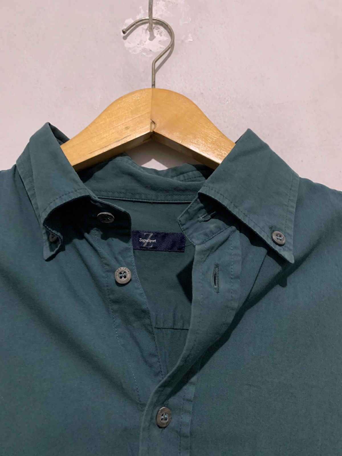 Ermenegildo Zegna Zegna Sport Men Shirts Green Size S Second Original Size US S / EU 44-46 / 1 - 3 Thumbnail