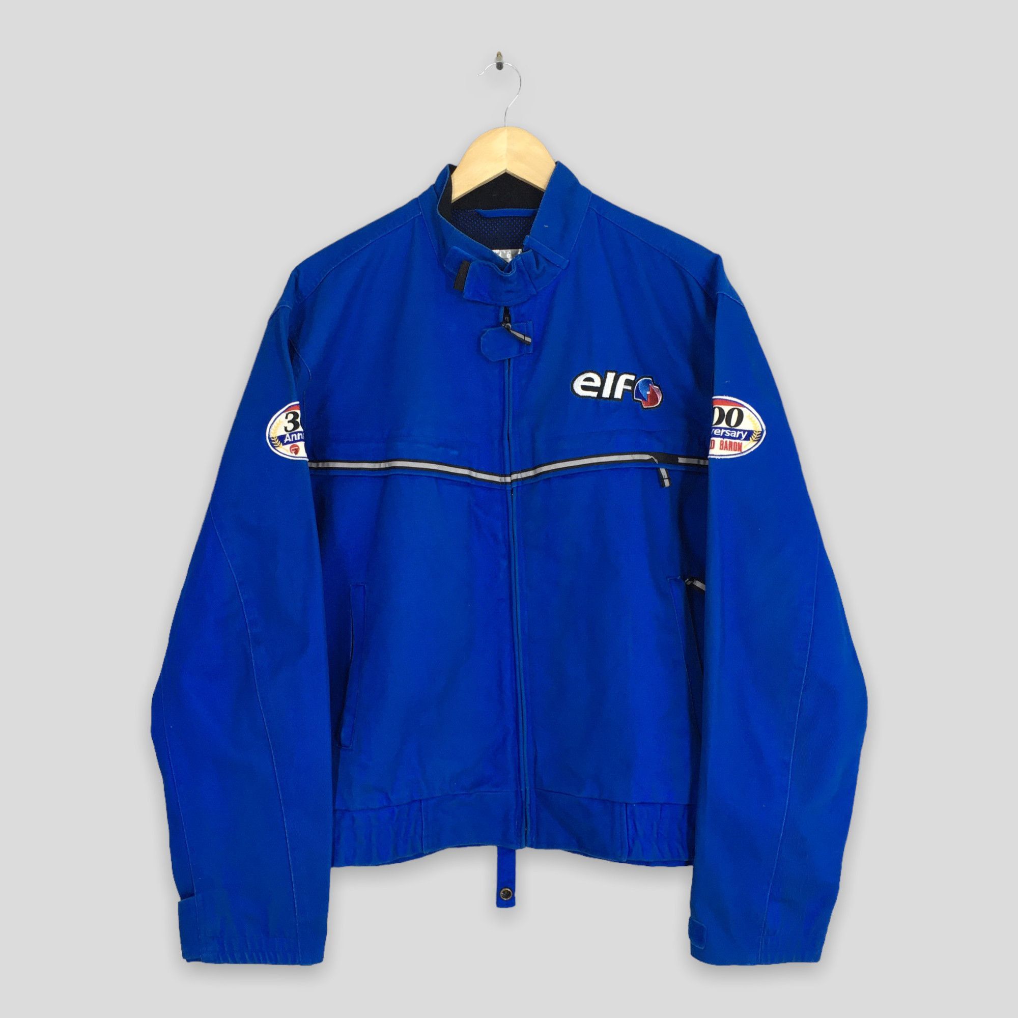Honda Vintage 90's Elf Bikers Elf Riders Motorsports Jacket Large Size US L / EU 52-54 / 3 - 1 Thumbnail