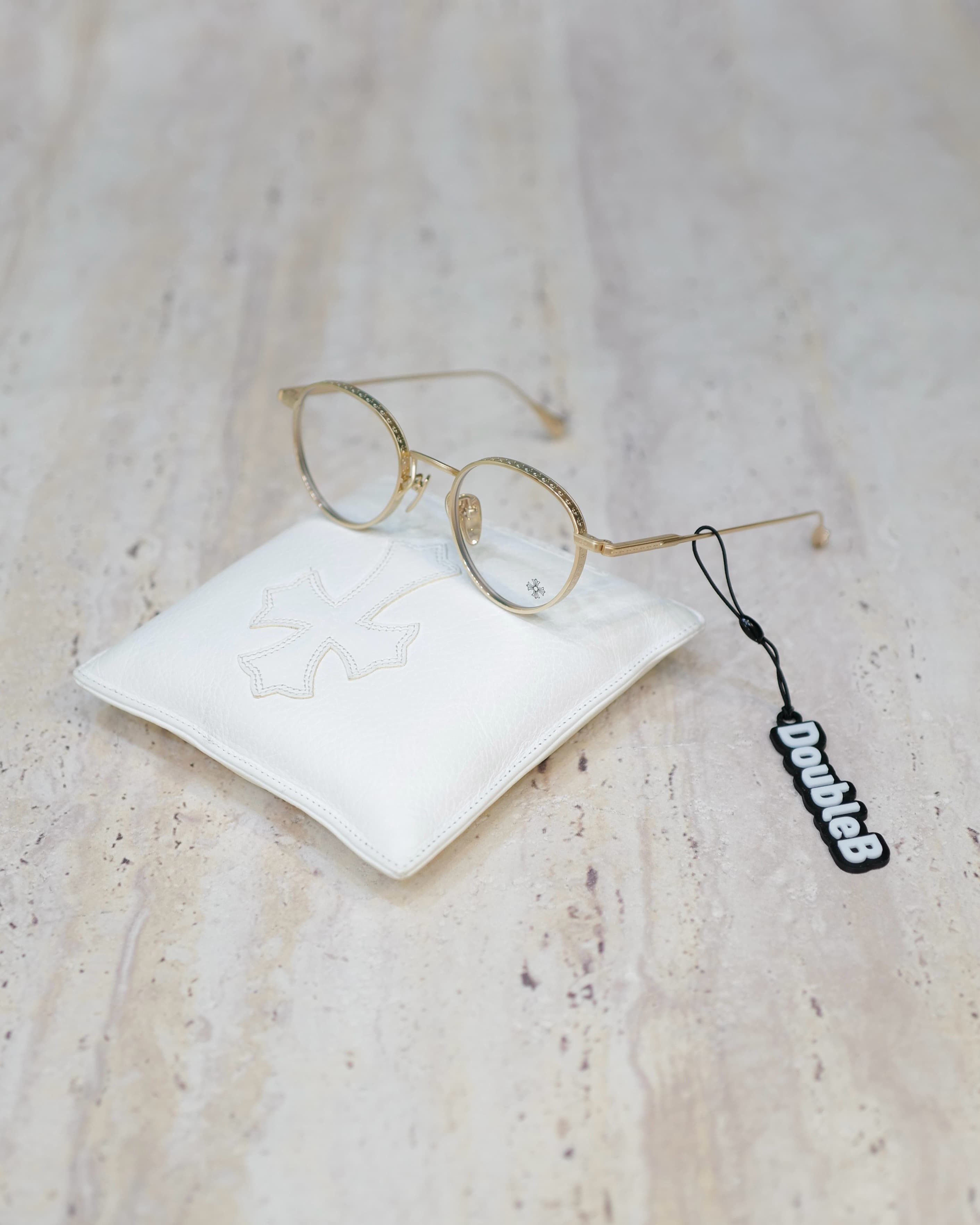 Chrome Hearts CHROME HEARTS Thick Glasses Gold | Grailed