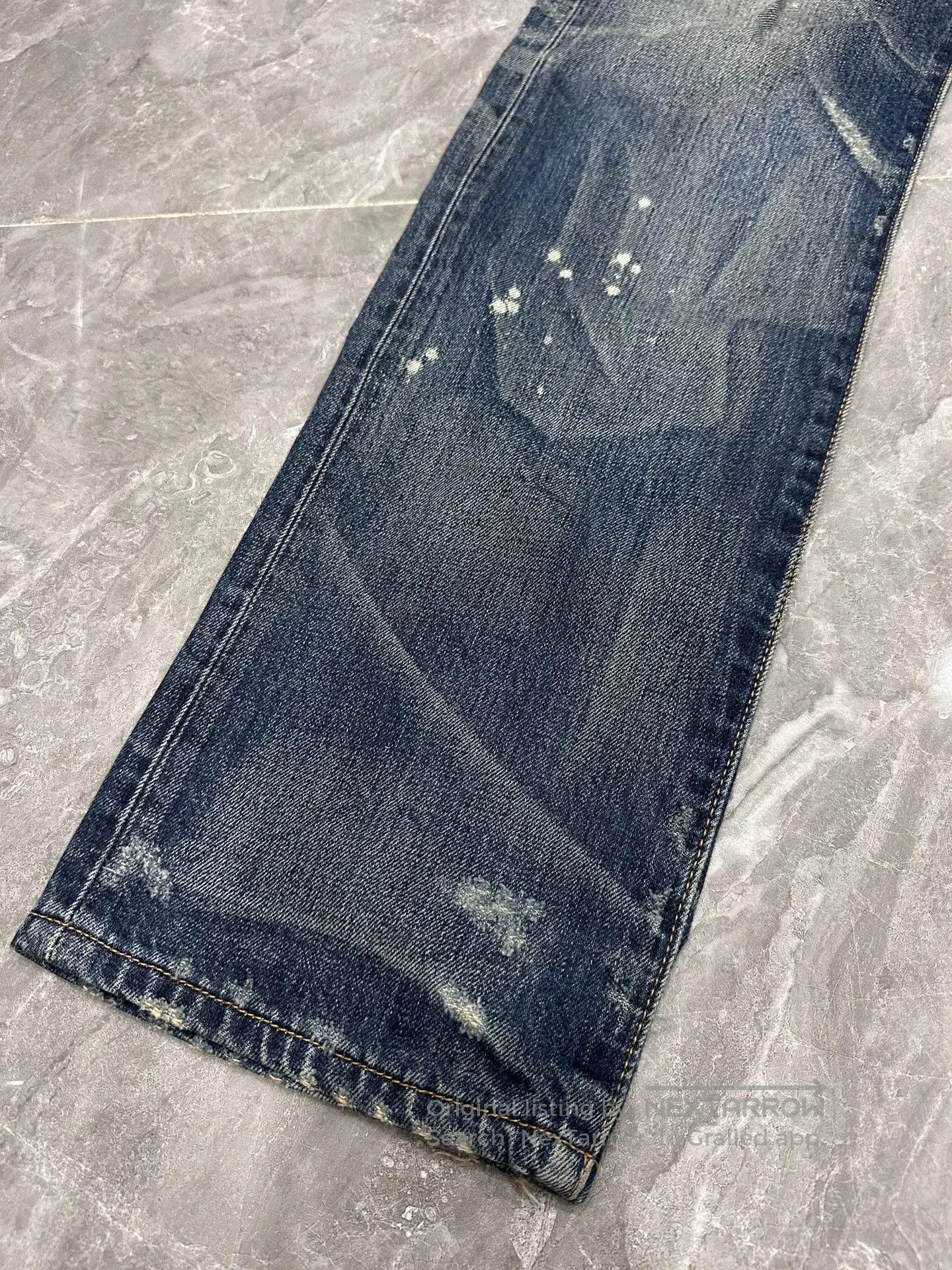 Levi's Levi's 501 Dark Blue Distressed Jeans. Size US 30 / EU 46 - 5 Thumbnail