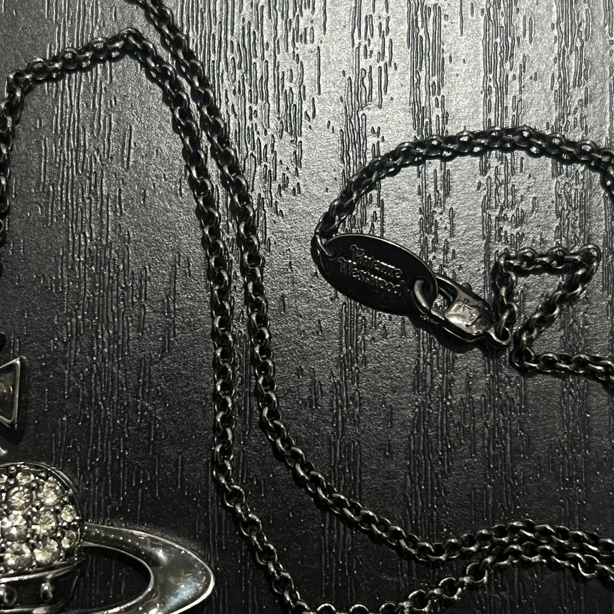 Vivienne Westwood Vivienne Westwood Black Heart Orb Crystal Chain Size ONE SIZE - 4 Thumbnail