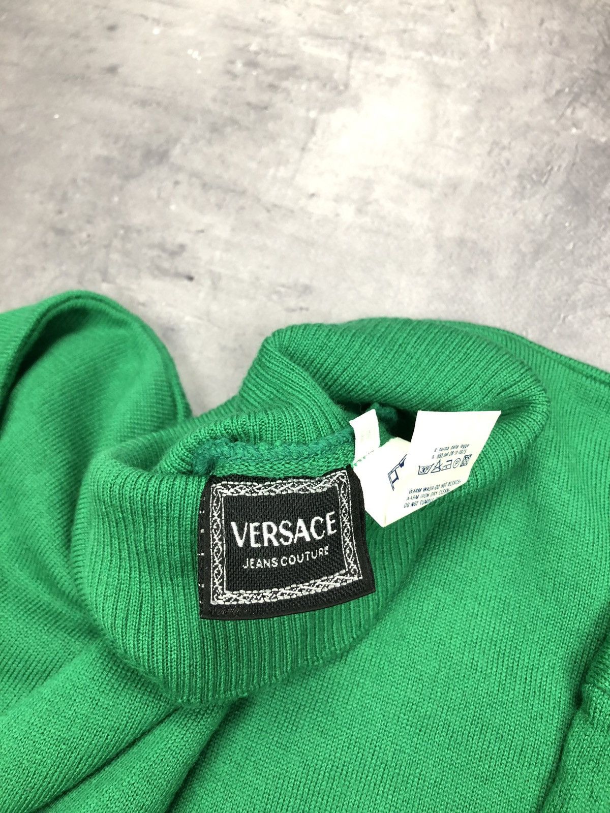 Versace × Vintage vintage versace jeans couture Wool turtleneck sweater men Size US M / EU 48-50 / 2 - 6 Thumbnail