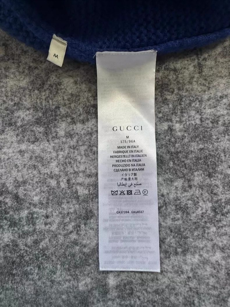 Gucci Gucci Klein Blue College-style Wool Coat Size US M / EU 48-50 / 2 - 7 Thumbnail